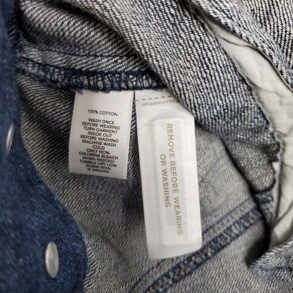 UNICORN hand painted crop sleeve denim one of a kind jacket 10/M - Picture 6 of 10